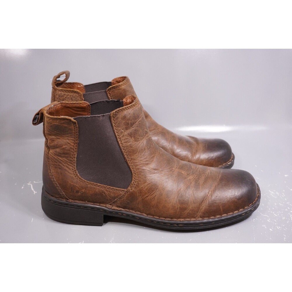 Born Hemlock Chelsea Boots Mens 12 M Distressed Brown Leather Hipster Preppy